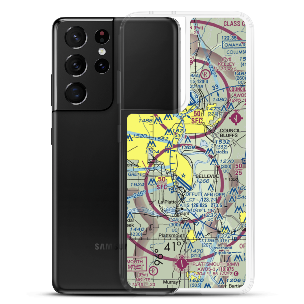 Ruckl Airport (IA35) VFR Sectional Samsung Case Samsung Galaxy S21 Ultra model shown