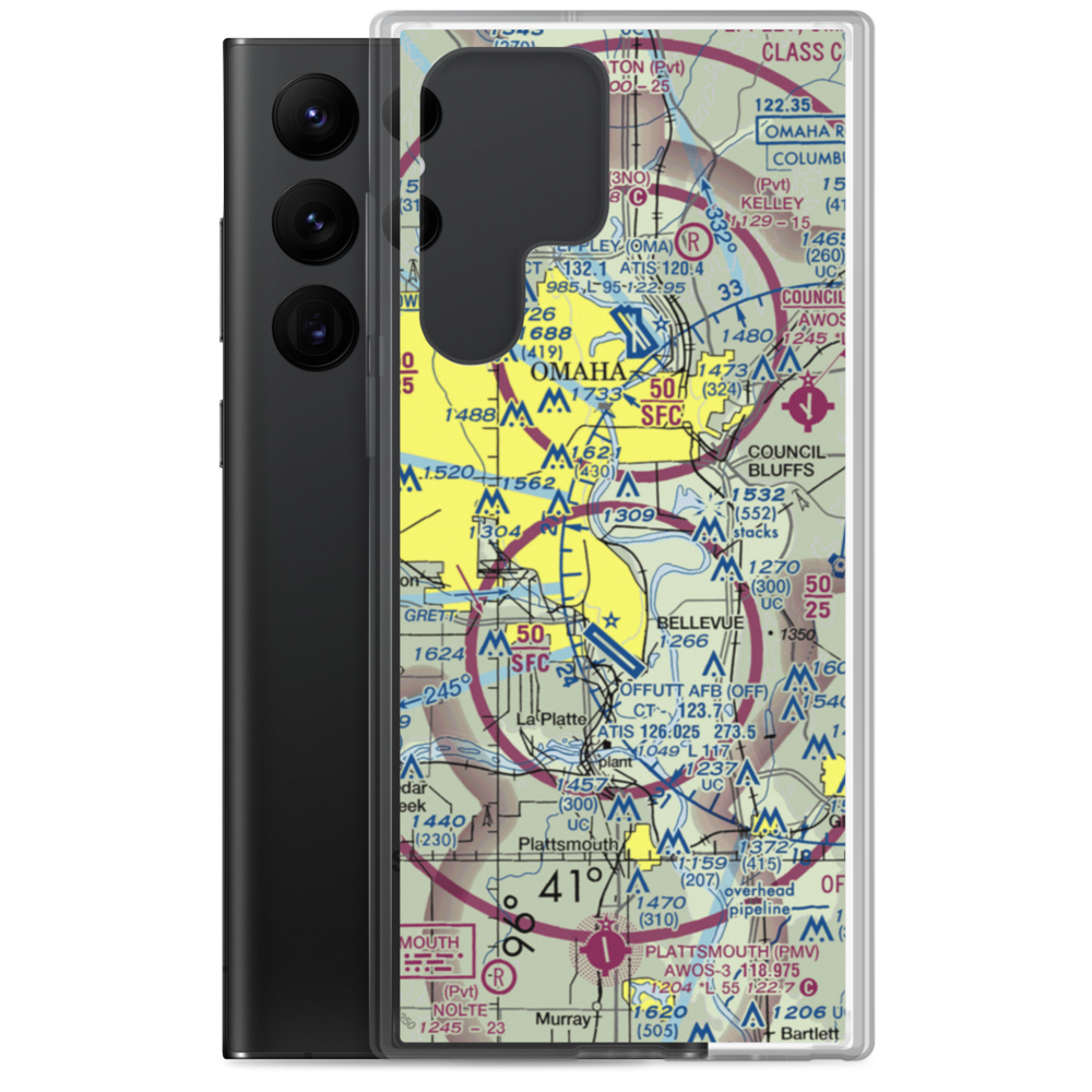 Ruckl Airport (IA35) VFR Sectional Samsung Case Samsung Galaxy S22 Ultra model shown
