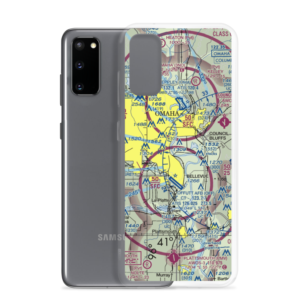 Ruckl Airport (IA35) VFR Sectional Samsung Case Samsung Galaxy S20 model shown