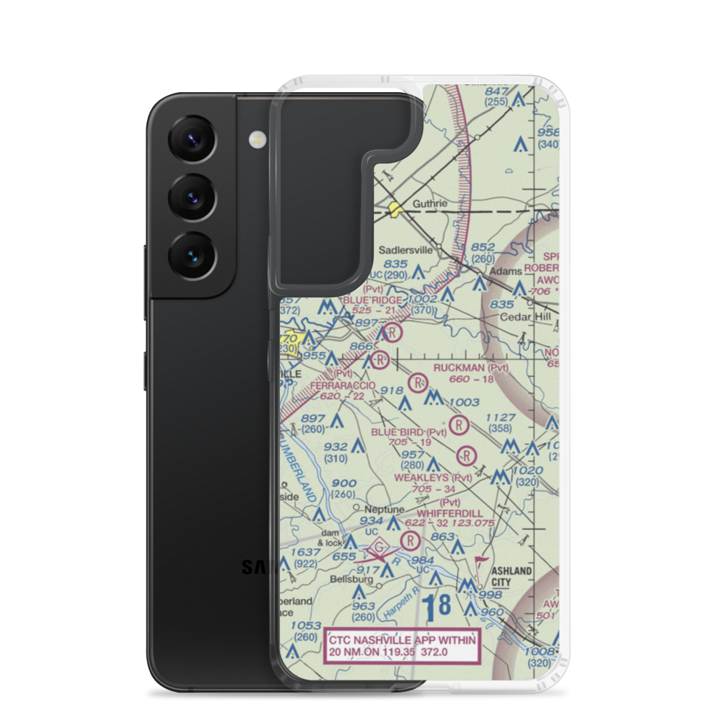 Ruckman Field (36TN) VFR Sectional Samsung Case Samsung Galaxy S22 model shown