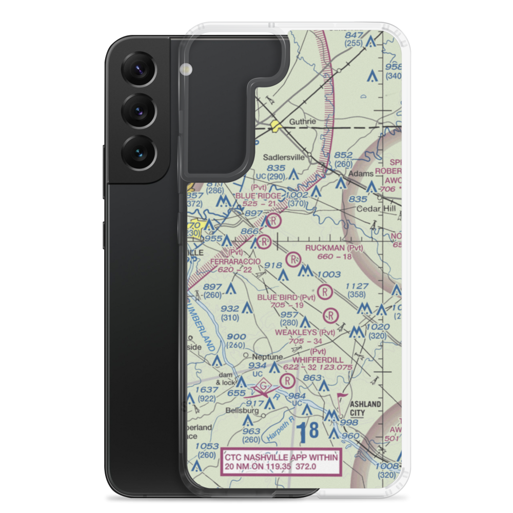 Ruckman Field (36TN) VFR Sectional Samsung Case Samsung Galaxy S22 Plus model shown