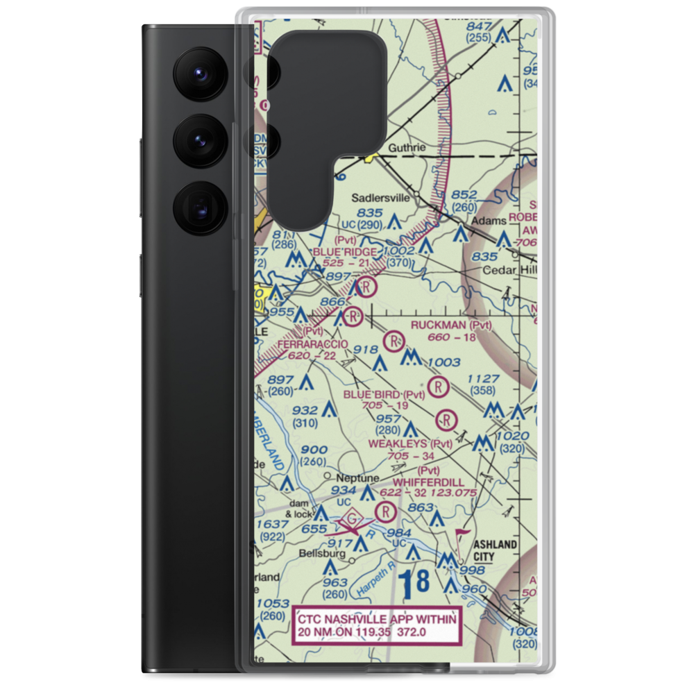 Ruckman Field (36TN) VFR Sectional Samsung Case Samsung Galaxy S22 Ultra model shown