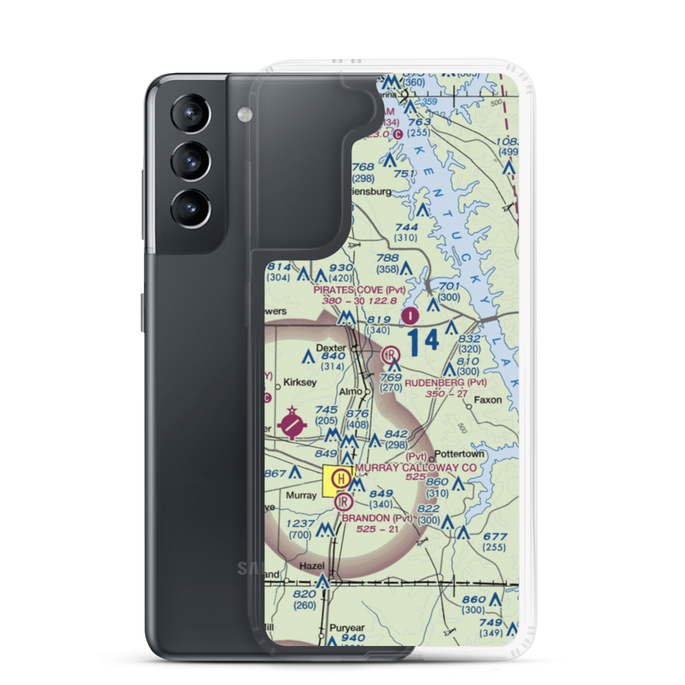 Rudenberg Field (54KY) VFR Sectional Samsung Case Samsung Galaxy S21 model shown
