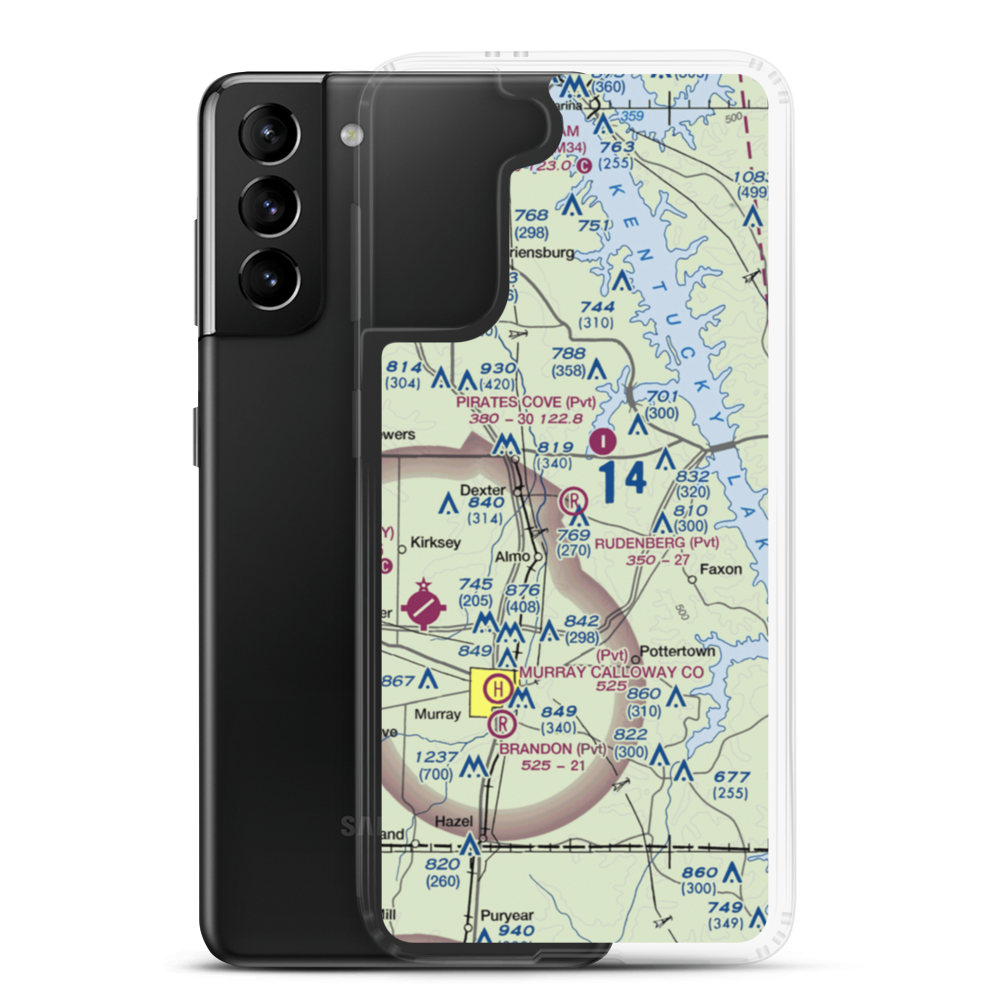 Rudenberg Field (54KY) VFR Sectional Samsung Case Samsung Galaxy S21 Plus model shown