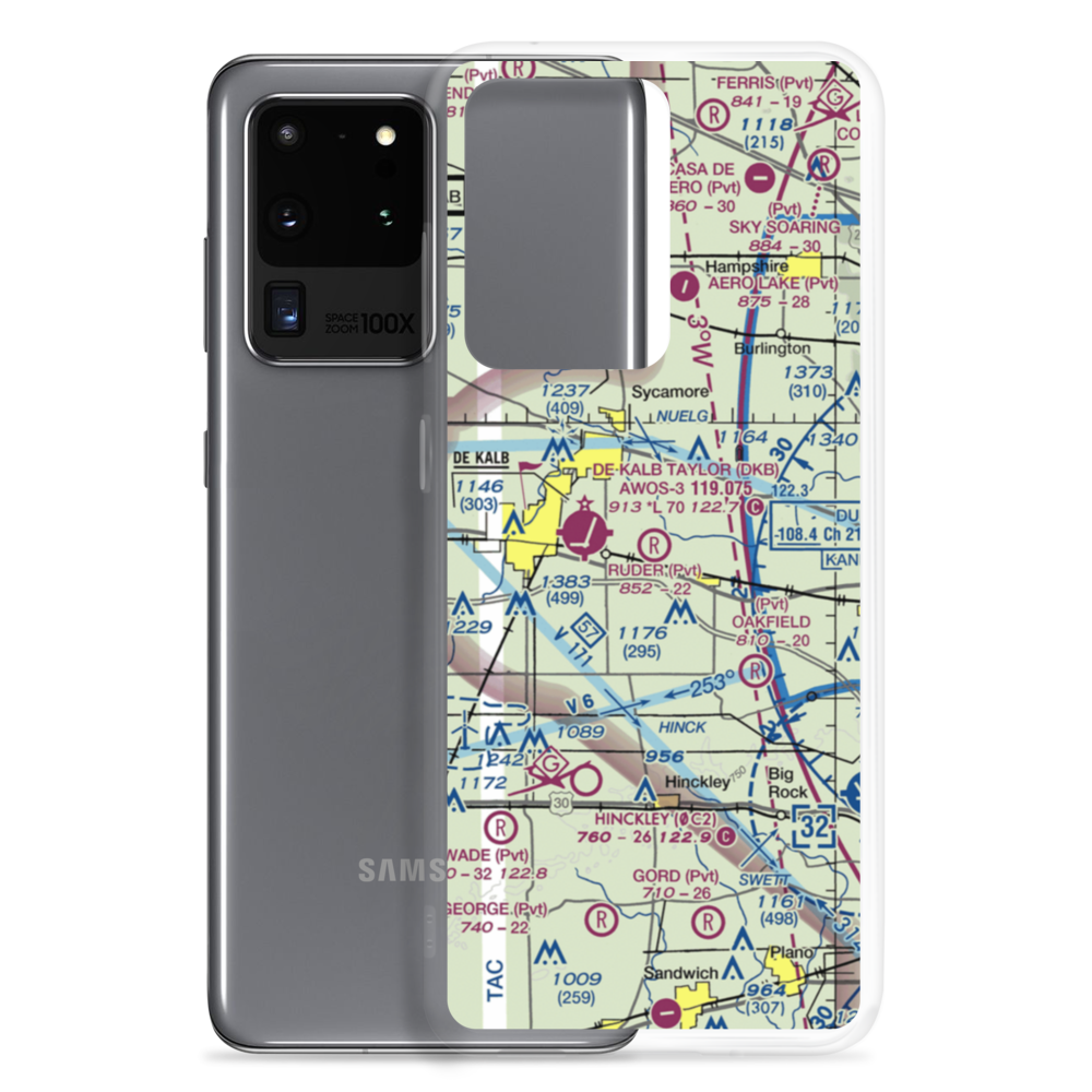 Ruder Airport (59IL) VFR Sectional Samsung Case Samsung Galaxy S20 Ultra model shown