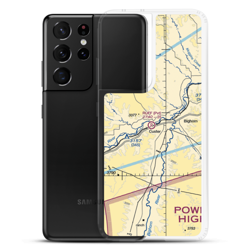 Ruff Airport (MT34) VFR Sectional Samsung Case Samsung Galaxy S21 Ultra model shown