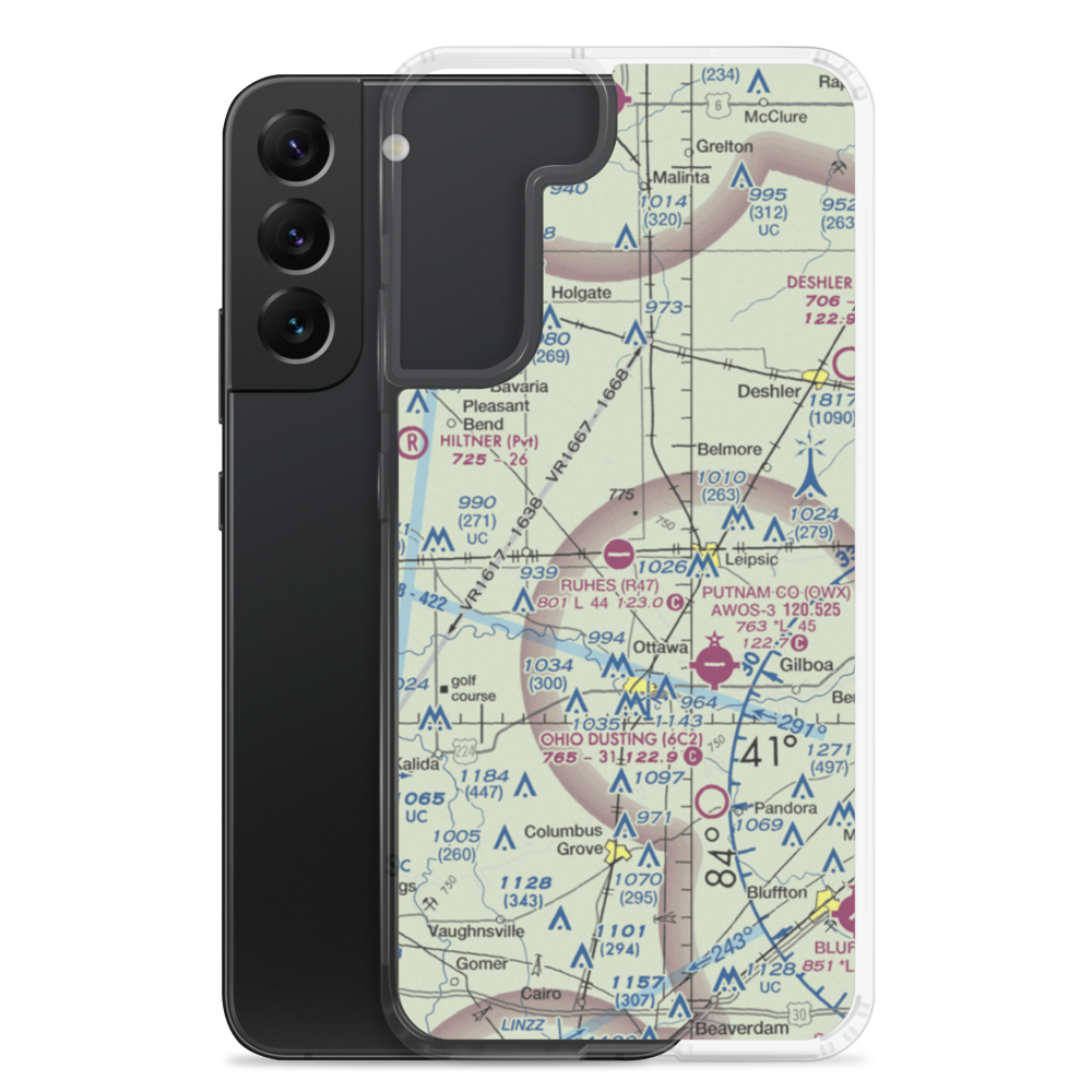 Ruhe's Airport (R47) VFR Sectional Samsung Case Samsung Galaxy S22 Plus model shown