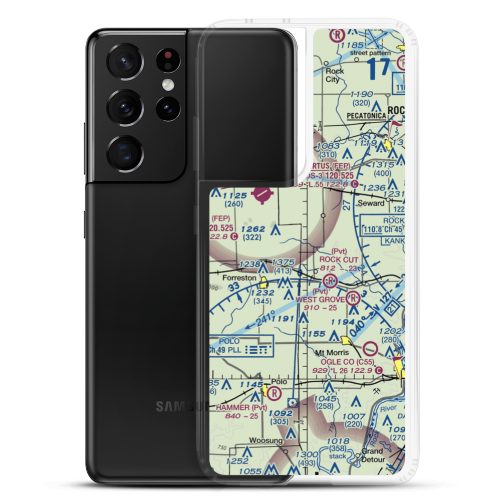Rummel Restricted Landing Area (6IL3) VFR Sectional Samsung Case Samsung Galaxy S21 Ultra model shown