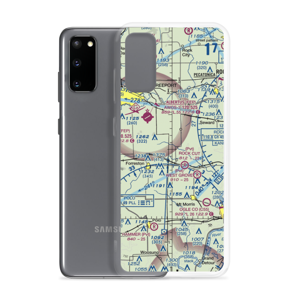 Rummel Restricted Landing Area (6IL3) VFR Sectional Samsung Case Samsung Galaxy S20 model shown