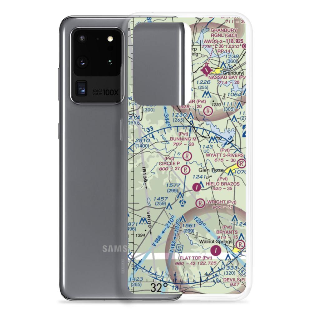Running M Ranch Airport (09TE) VFR Sectional Samsung Case Samsung Galaxy S20 Ultra model shown