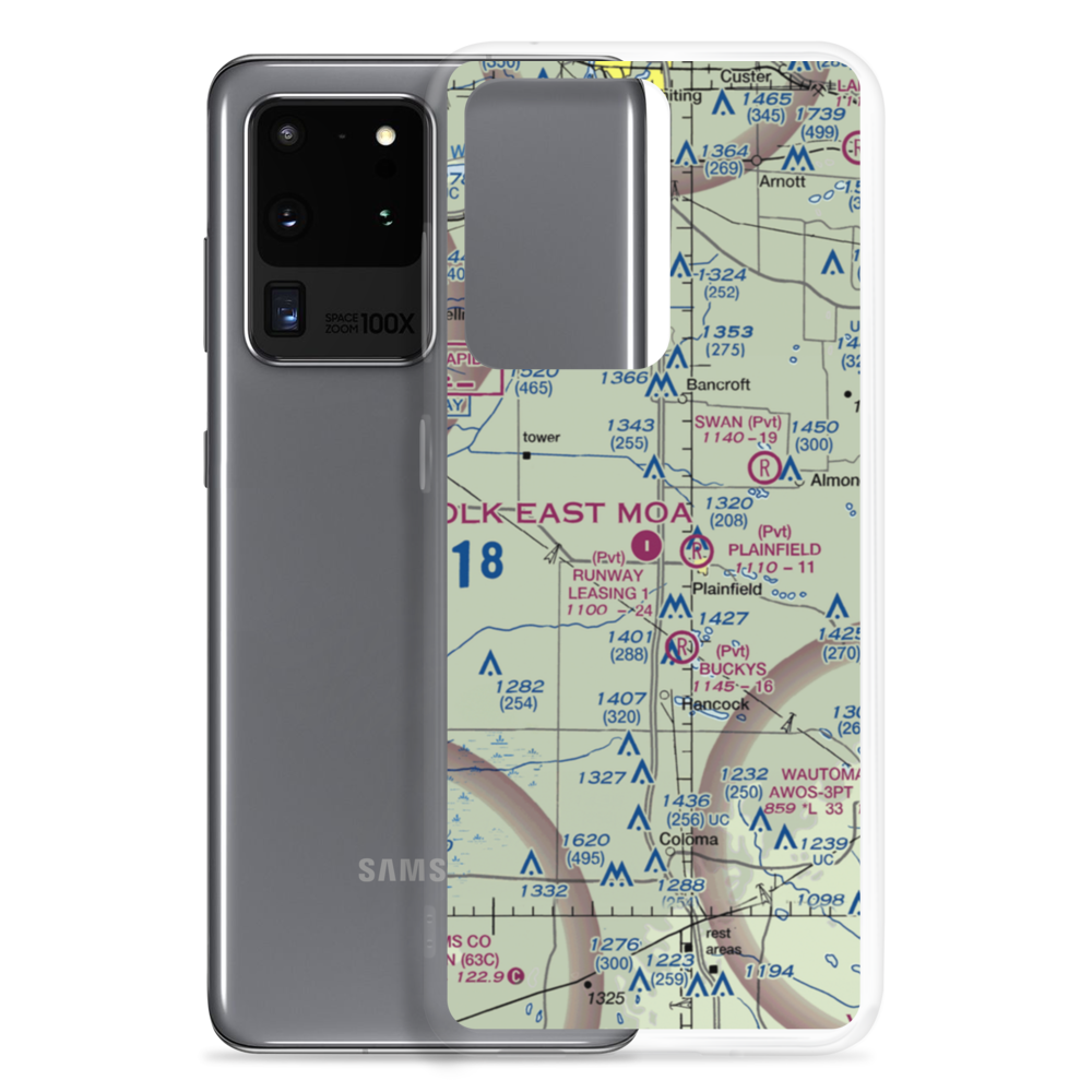 Runway Leasing Inc Nr 1 Airport (8WI2) VFR Sectional Samsung Case Samsung Galaxy S20 Ultra model shown