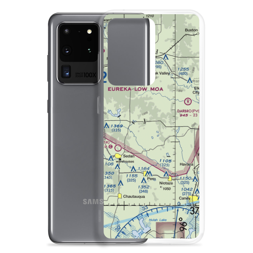 Rupp Airport (2KS0) VFR Sectional Samsung Case Samsung Galaxy S20 Ultra model shown