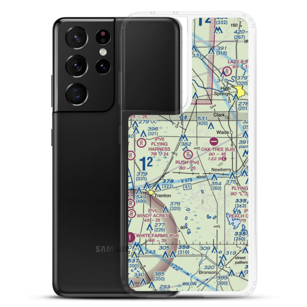 Rush Airport (35FD) VFR Sectional Samsung Case Samsung Galaxy S21 Ultra model shown