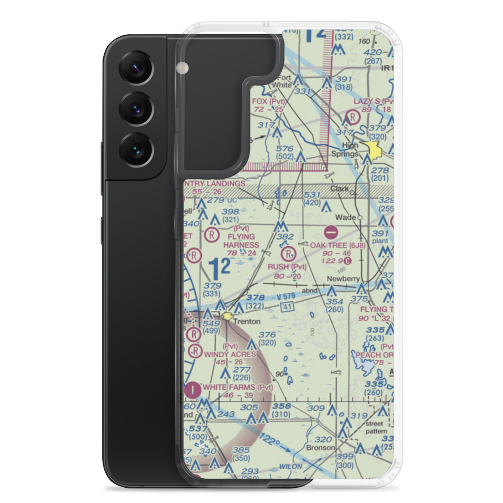 Rush Airport (35FD) VFR Sectional Samsung Case Samsung Galaxy S22 Plus model shown