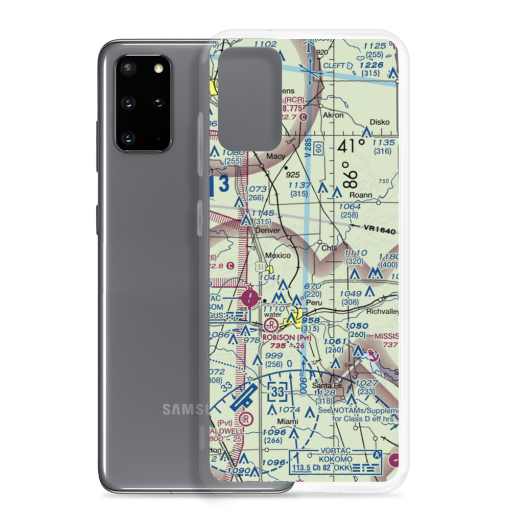 Rush Strip (IN34) VFR Sectional Samsung Case Samsung Galaxy S20 Plus model shown