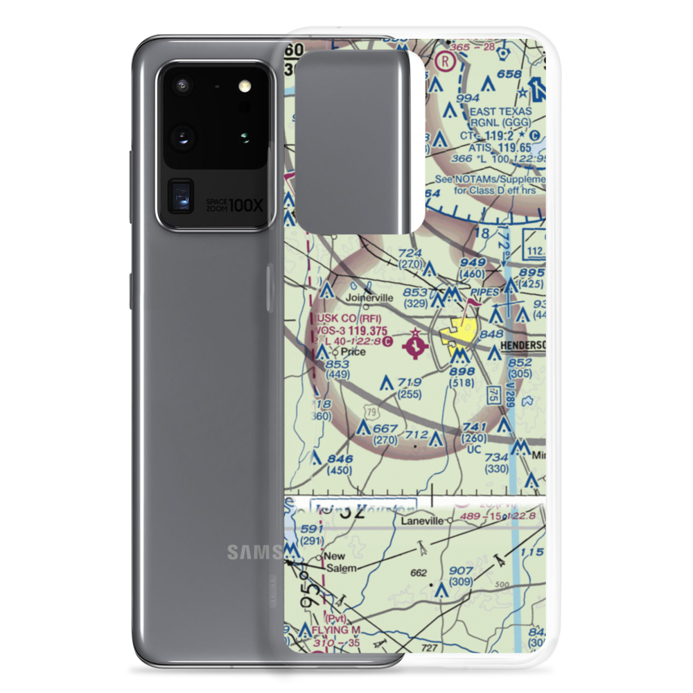 Rusk County Airport (RFI) VFR Sectional Samsung Case Samsung Galaxy S20 Ultra model shown