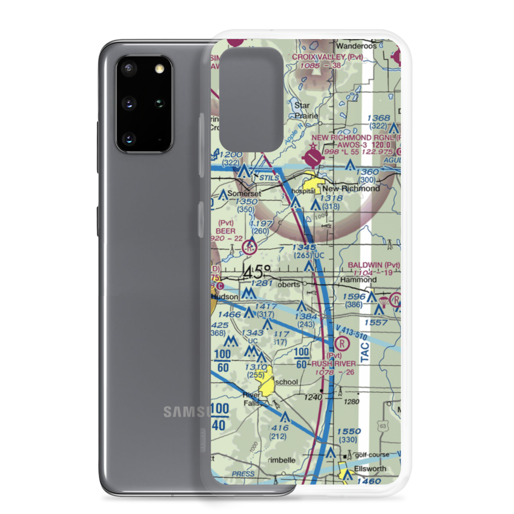 Rusmar Farms Airport (WS41) VFR Sectional Samsung Case Samsung Galaxy S20 Plus model shown