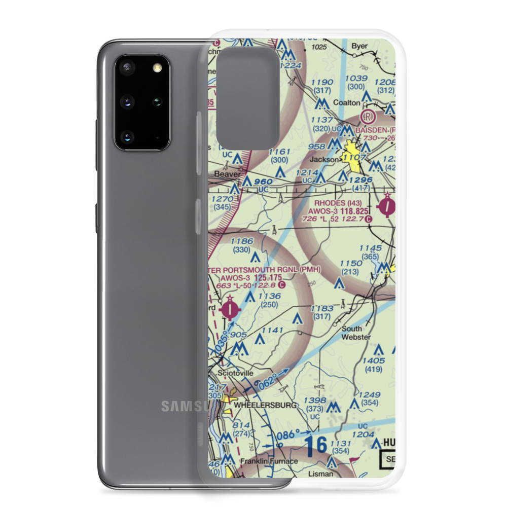 Russ Airport (OI82) VFR Sectional Samsung Case Samsung Galaxy S20 Plus model shown