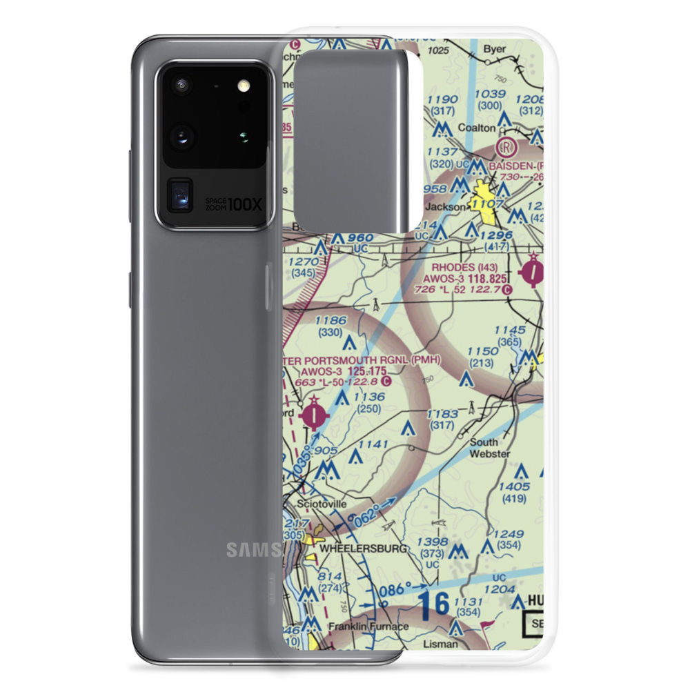 Russ Airport (OI82) VFR Sectional Samsung Case Samsung Galaxy S20 Ultra model shown