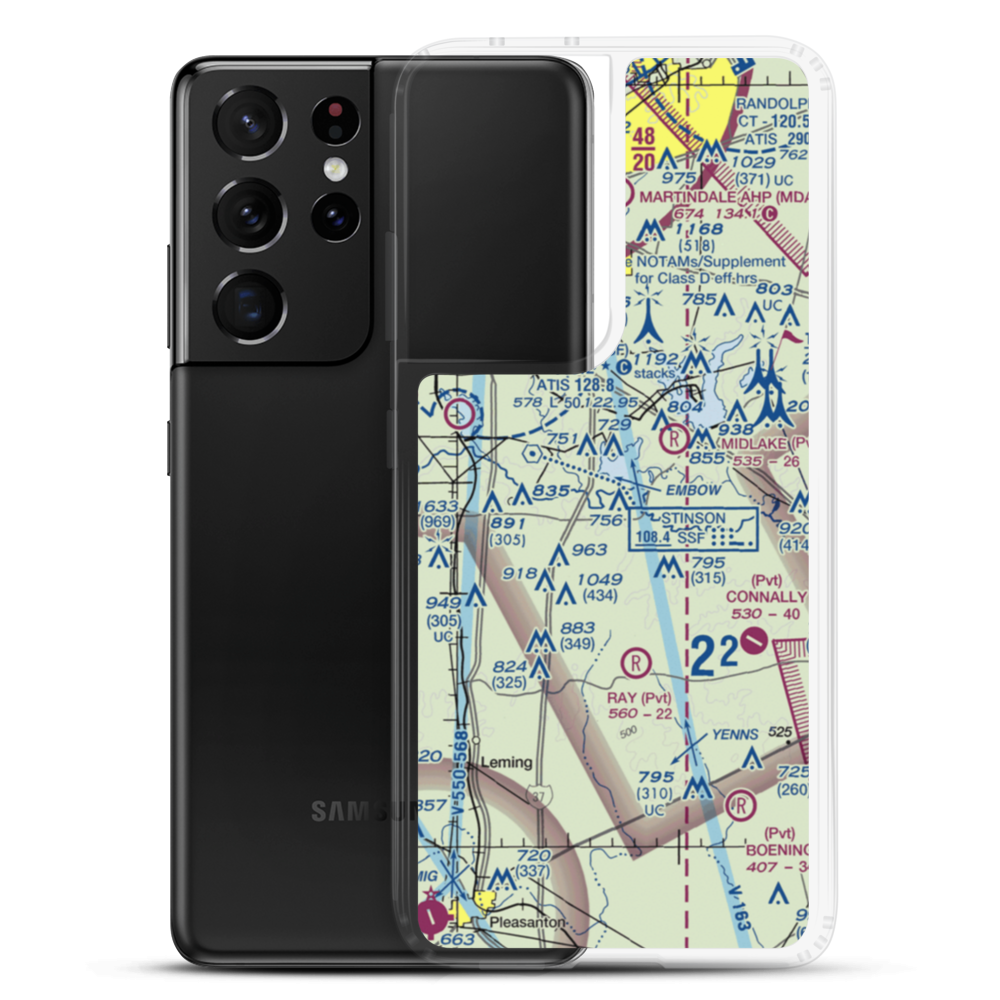 Russell Paradise Airport (2TX1) VFR Sectional Samsung Case Samsung Galaxy S21 Ultra model shown