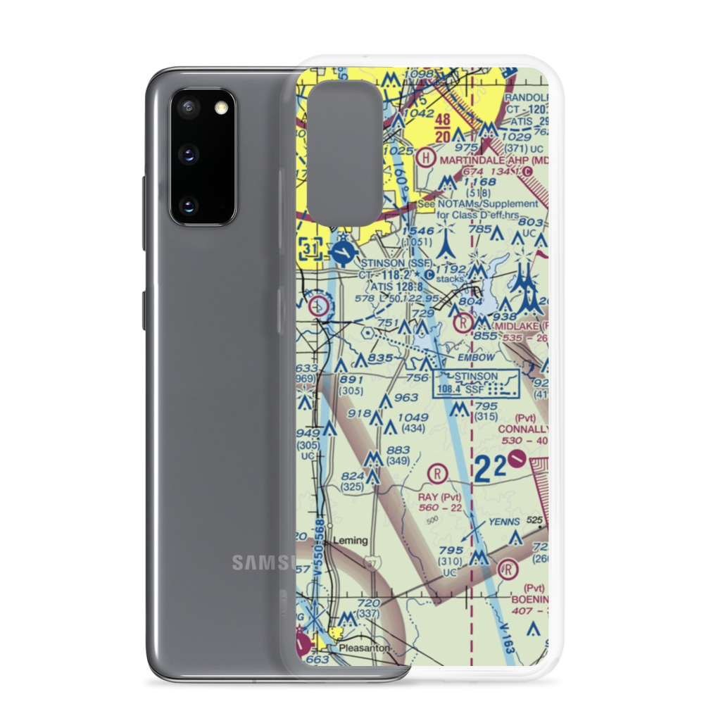 Russell Paradise Airport (2TX1) VFR Sectional Samsung Case Samsung Galaxy S20 model shown