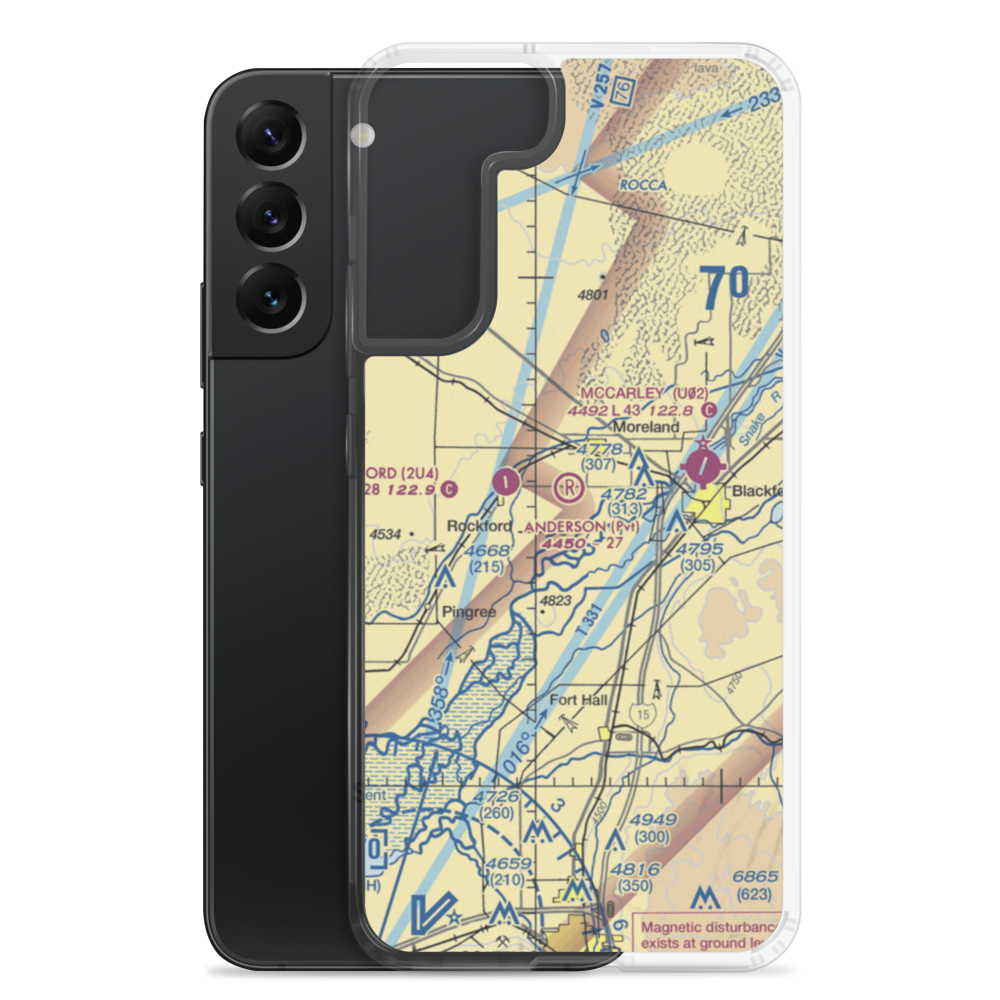 Russell W Anderson Strip (ID12) VFR Sectional Samsung Case Samsung Galaxy S22 Plus model shown