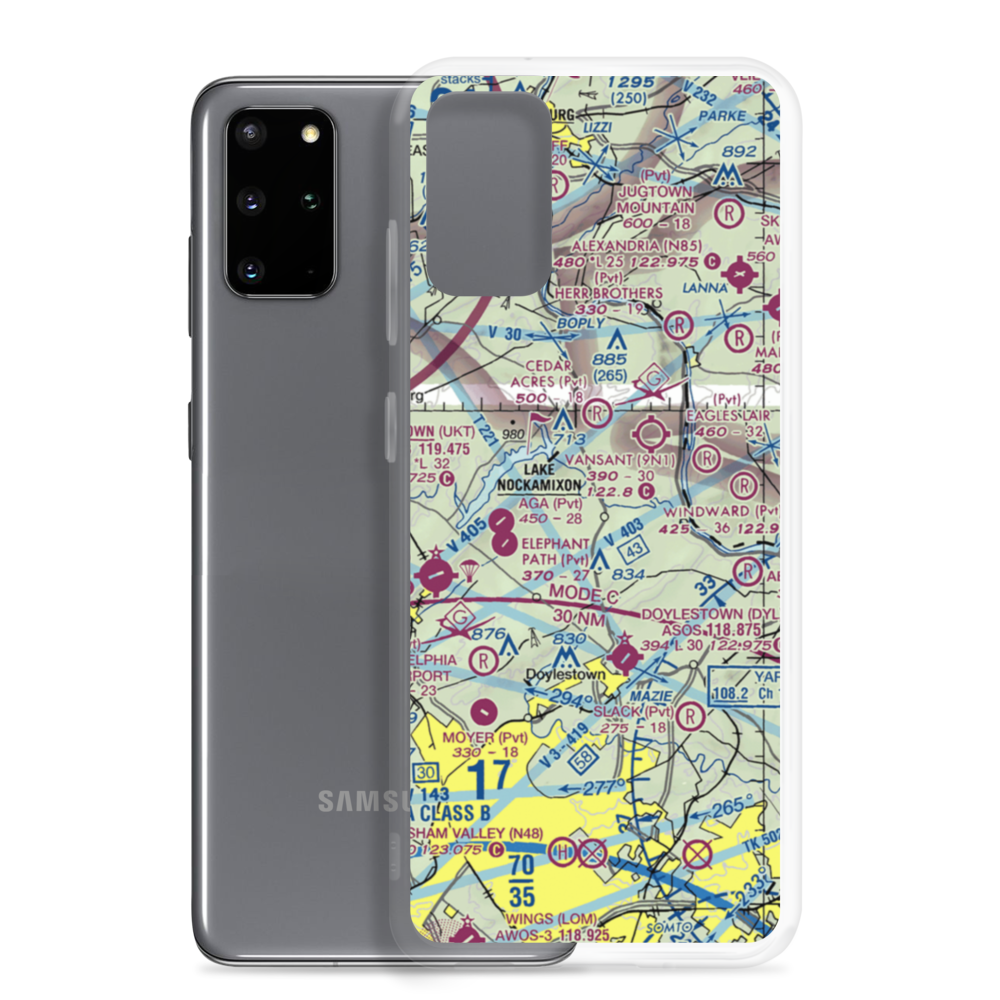 Russo Airstrip (4PA8) VFR Sectional Samsung Case Samsung Galaxy S20 Plus model shown