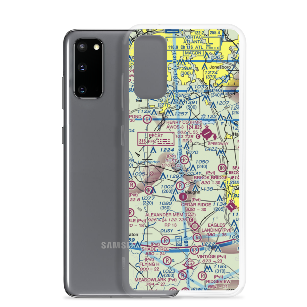 Rust Airstrip (GA82) VFR Sectional Samsung Case Samsung Galaxy S20 model shown