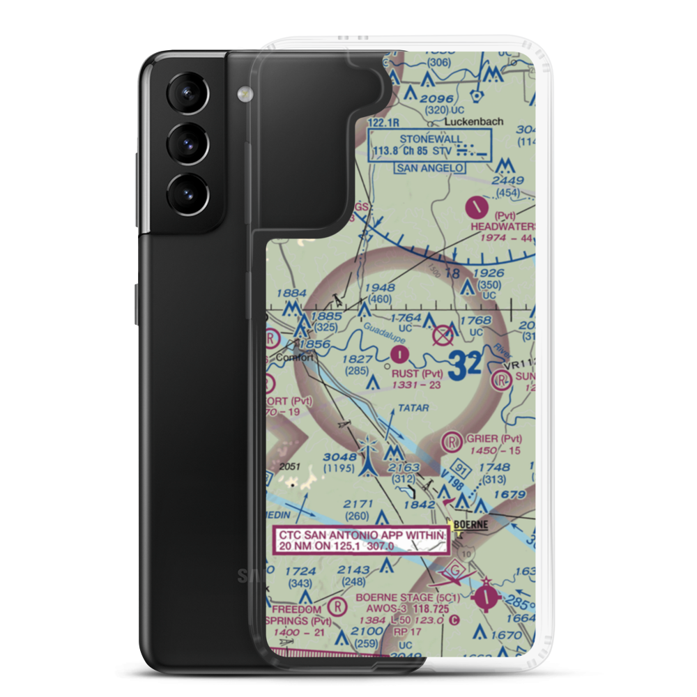 Rust Field (8XS9) VFR Sectional Samsung Case Samsung Galaxy S21 Plus model shown