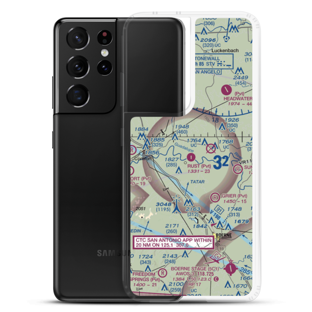 Rust Field (8XS9) VFR Sectional Samsung Case Samsung Galaxy S21 Ultra model shown