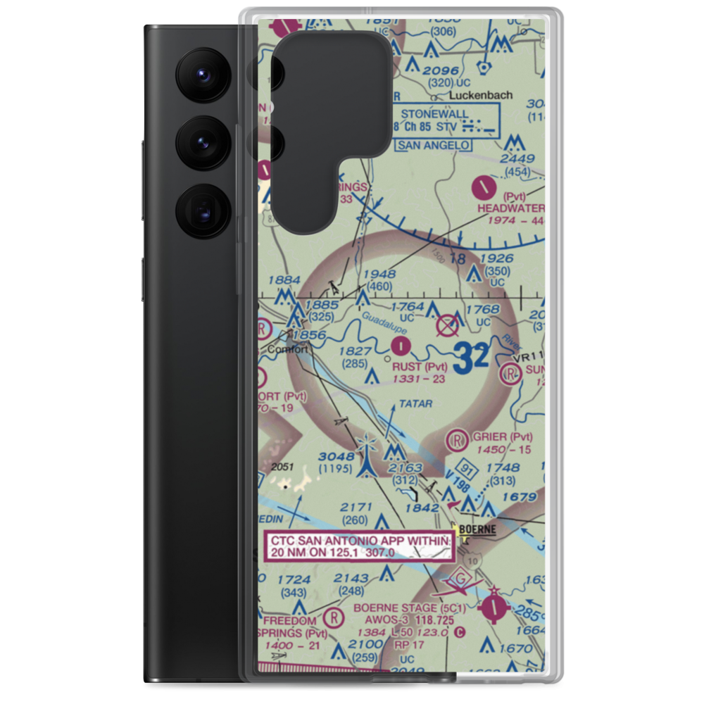 Rust Field (8XS9) VFR Sectional Samsung Case Samsung Galaxy S22 Ultra model shown