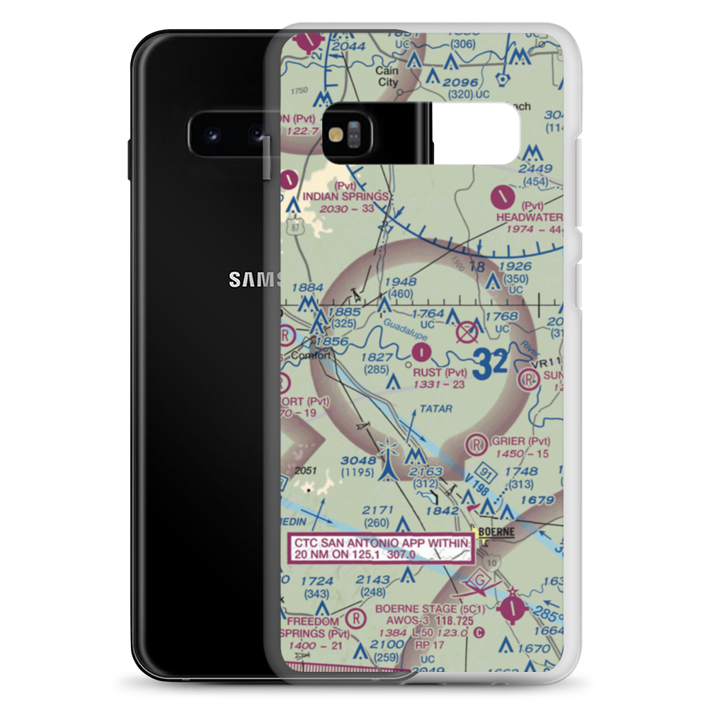 Rust Field (8XS9) VFR Sectional Samsung Case Samsung Galaxy S10+ model shown