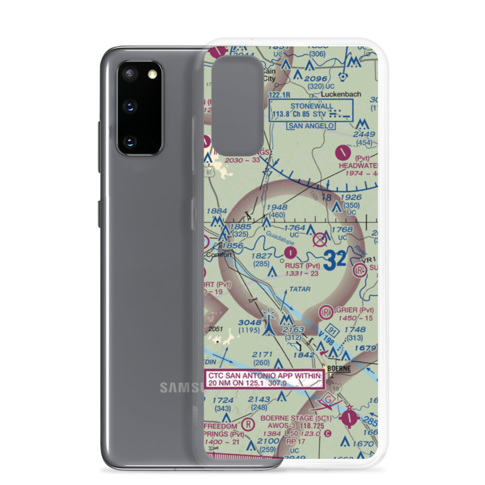 Rust Field (8XS9) VFR Sectional Samsung Case Samsung Galaxy S20 model shown