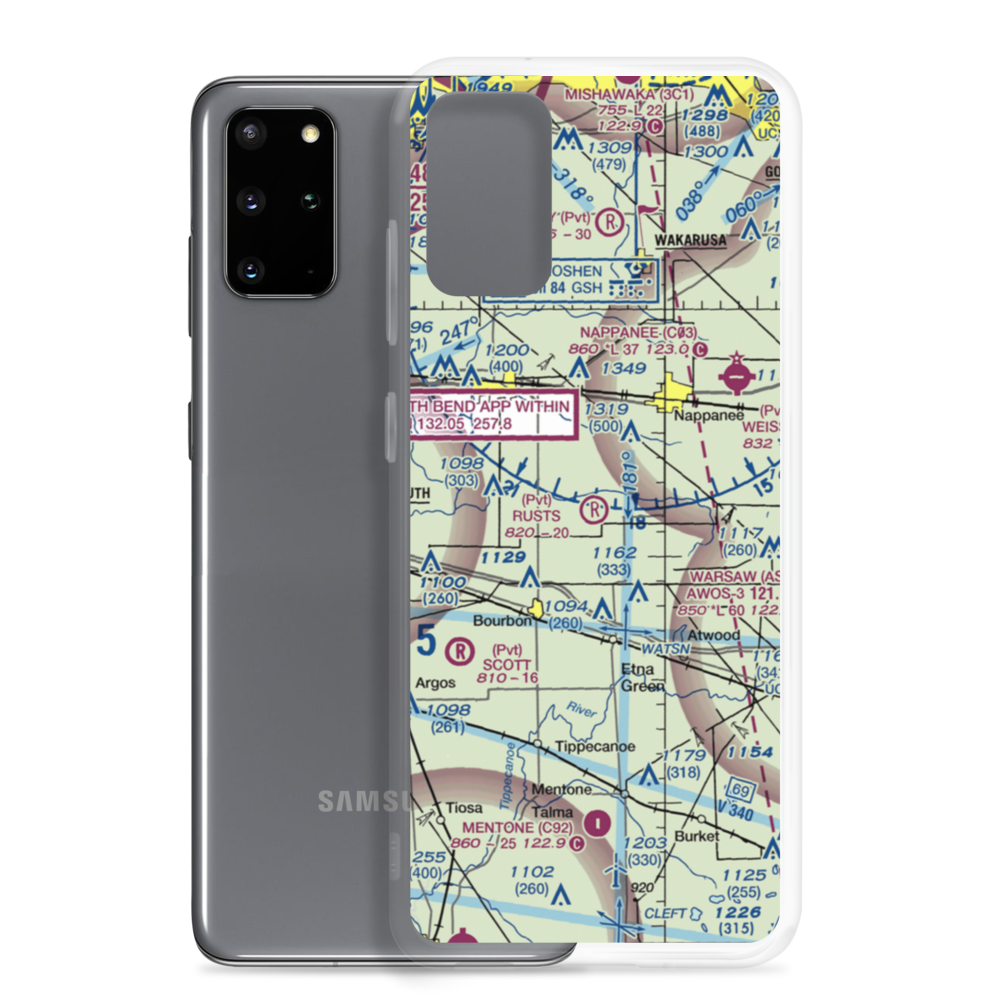 Rust's Landing Airport (II95) VFR Sectional Samsung Case Samsung Galaxy S20 Plus model shown