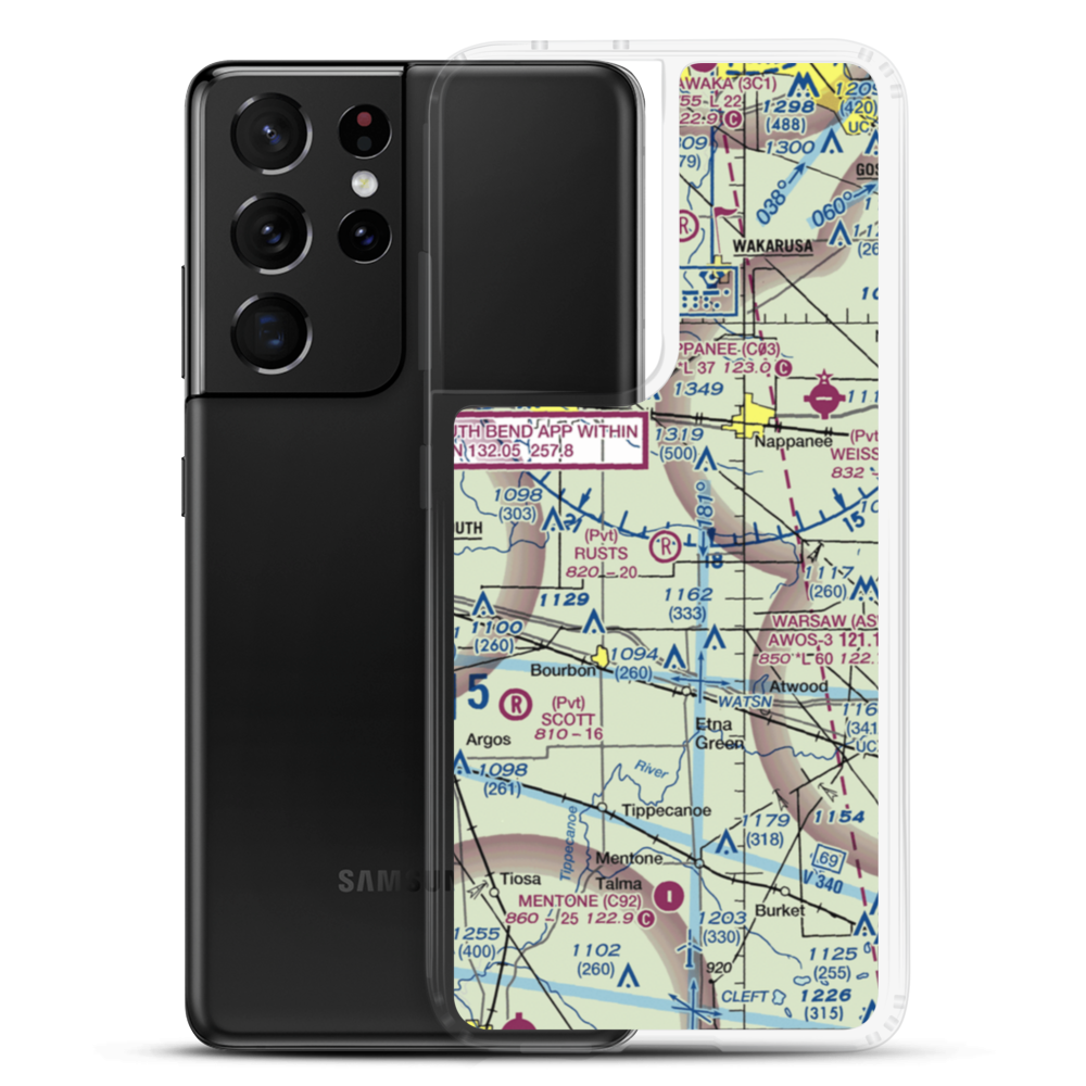 Rust's Landing Airport (II95) VFR Sectional Samsung Case Samsung Galaxy S21 Ultra model shown
