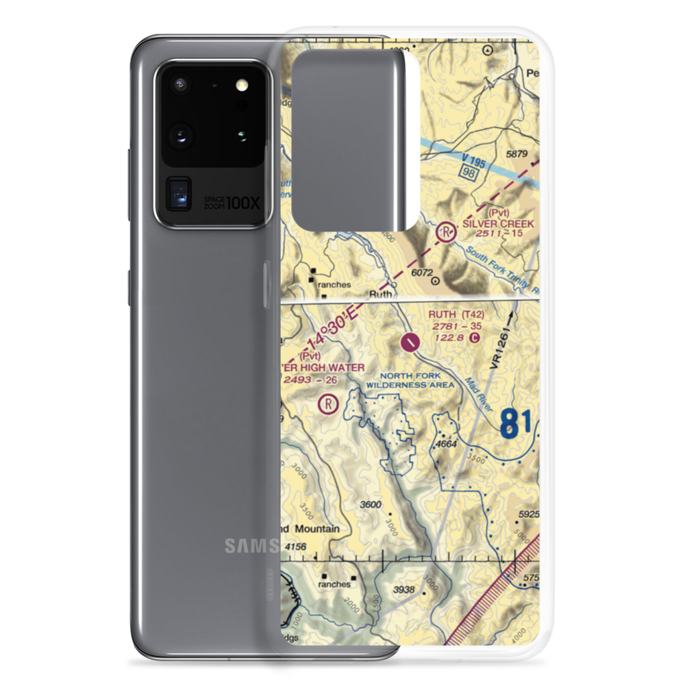 Ruth Airport (T42) VFR Sectional Samsung Case Samsung Galaxy S20 Ultra model shown