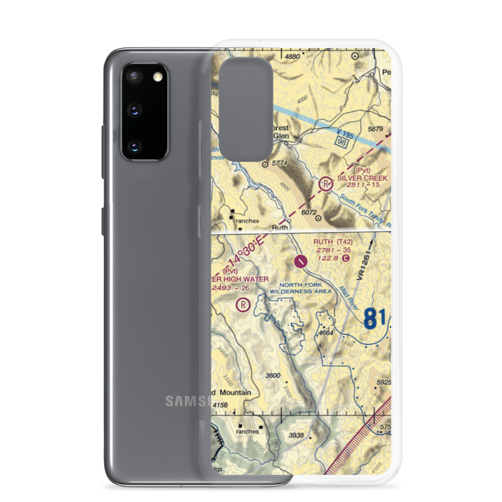 Ruth Airport (T42) VFR Sectional Samsung Case Samsung Galaxy S20 model shown