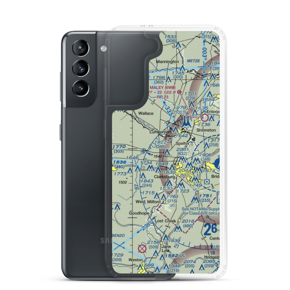 Ruth Field (WV28) VFR Sectional Samsung Case Samsung Galaxy S21 model shown