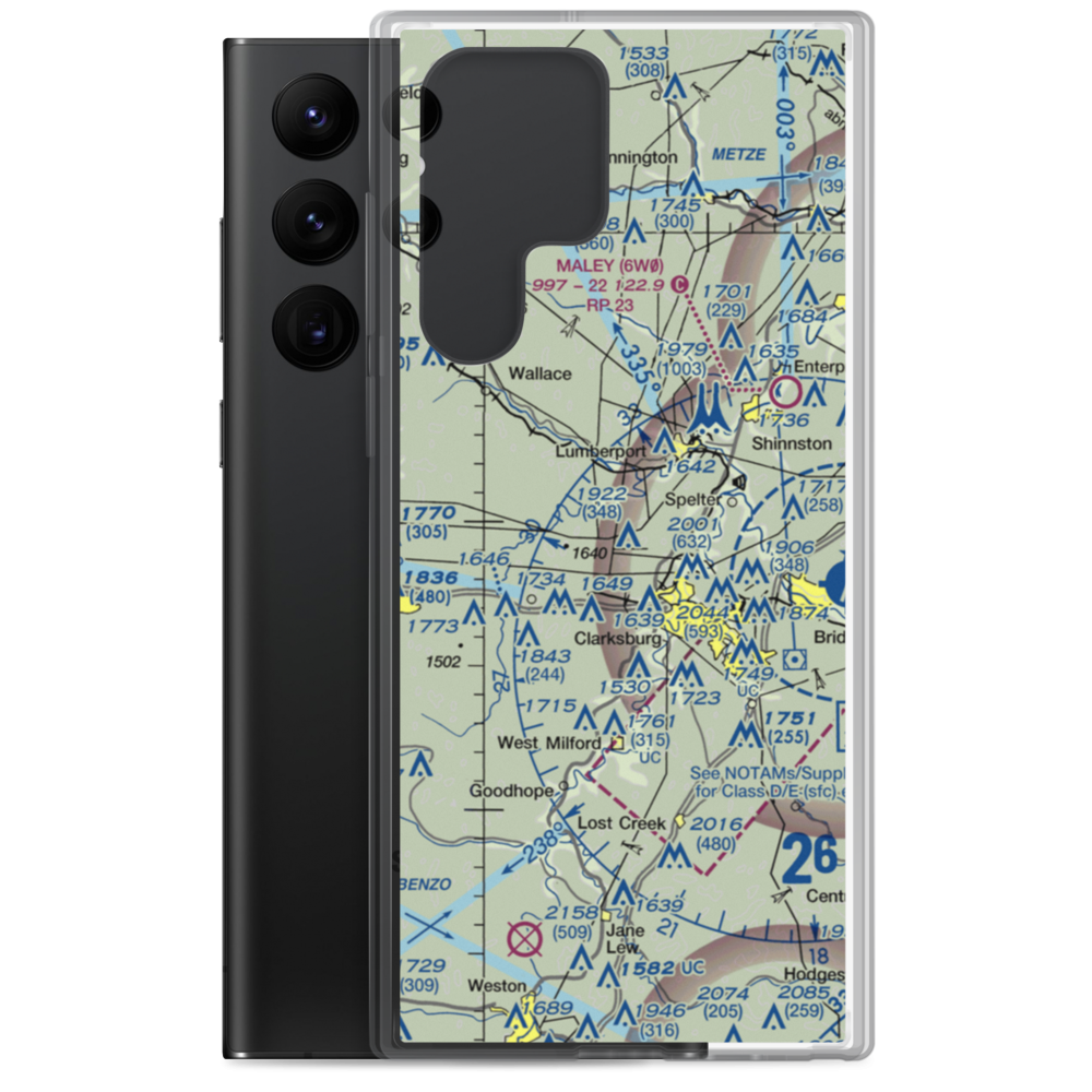 Ruth Field (WV28) VFR Sectional Samsung Case Samsung Galaxy S22 Ultra model shown