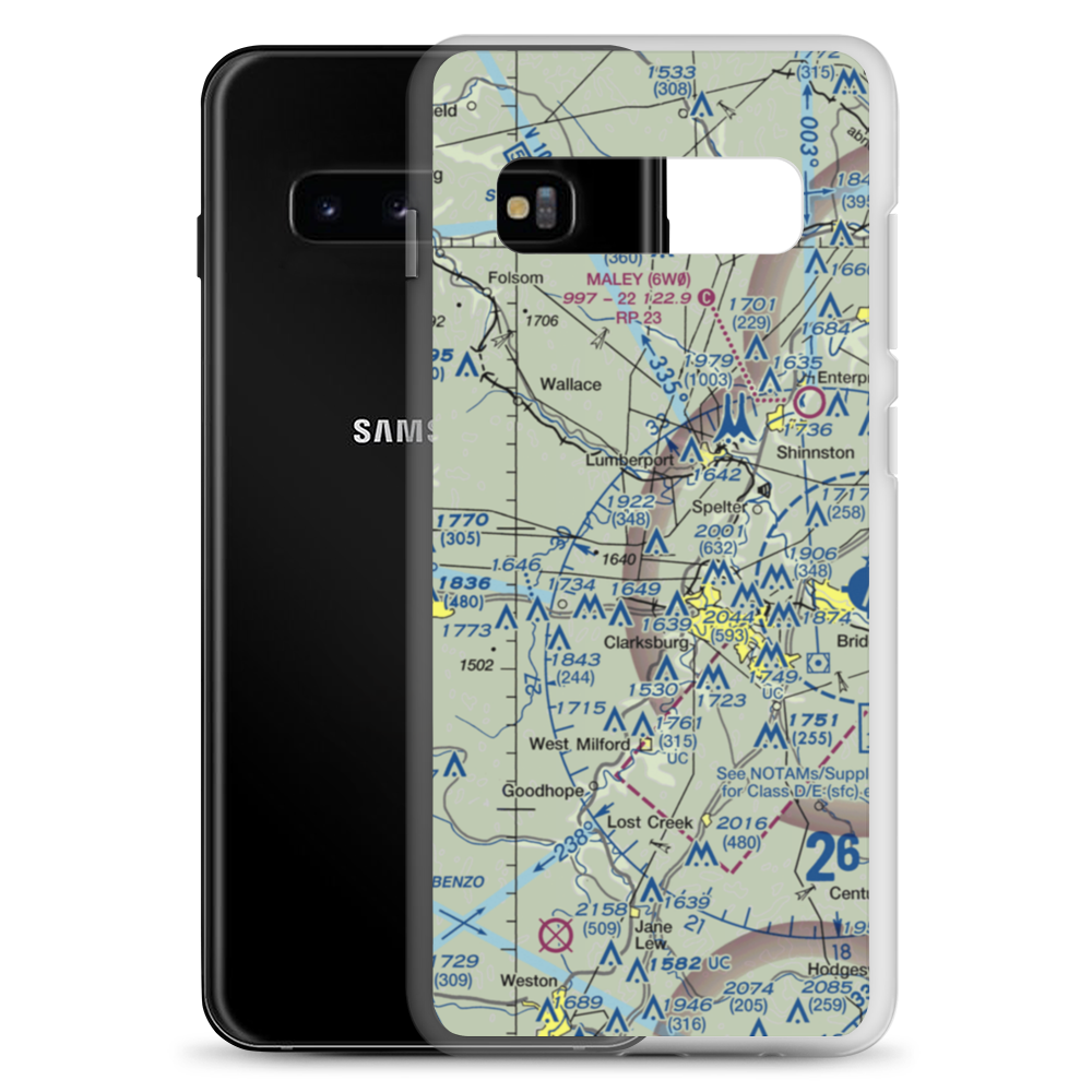 Ruth Field (WV28) VFR Sectional Samsung Case Samsung Galaxy S10+ model shown