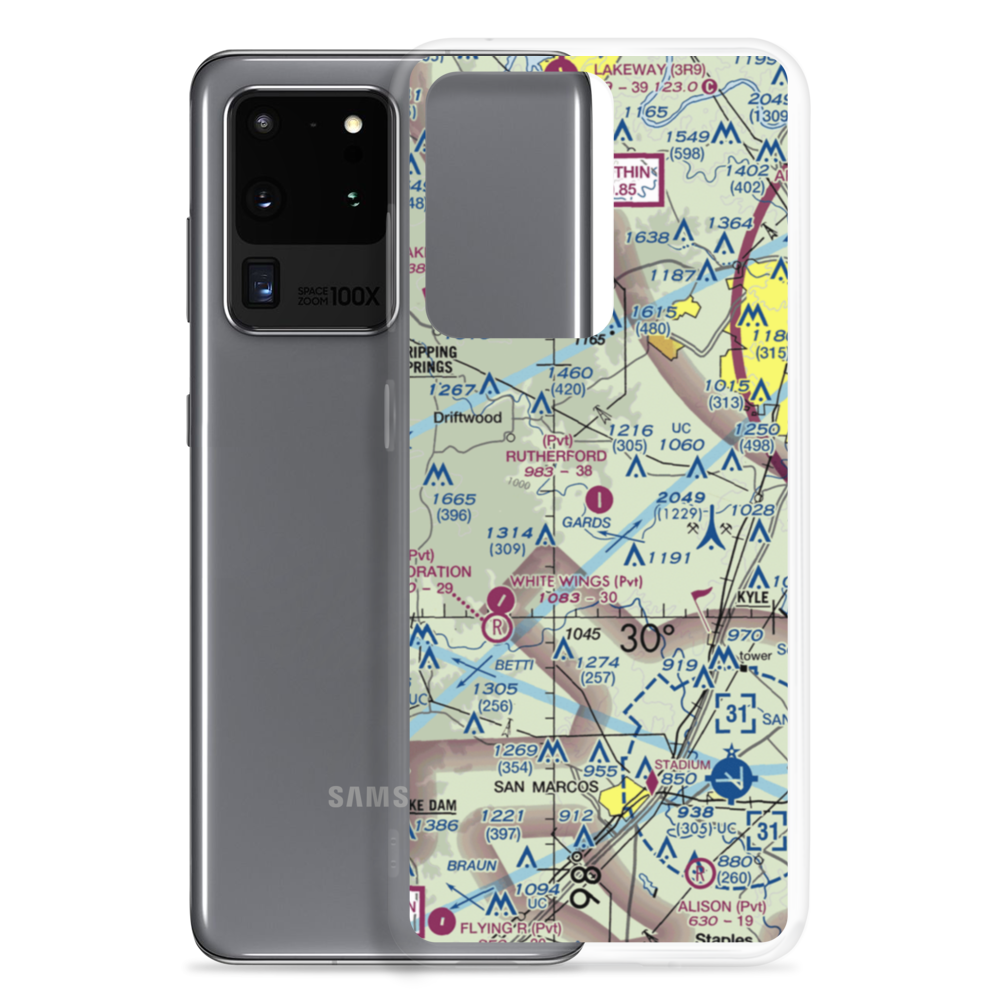 Rutherford Ranch Airport (85TX) VFR Sectional Samsung Case Samsung Galaxy S20 Ultra model shown