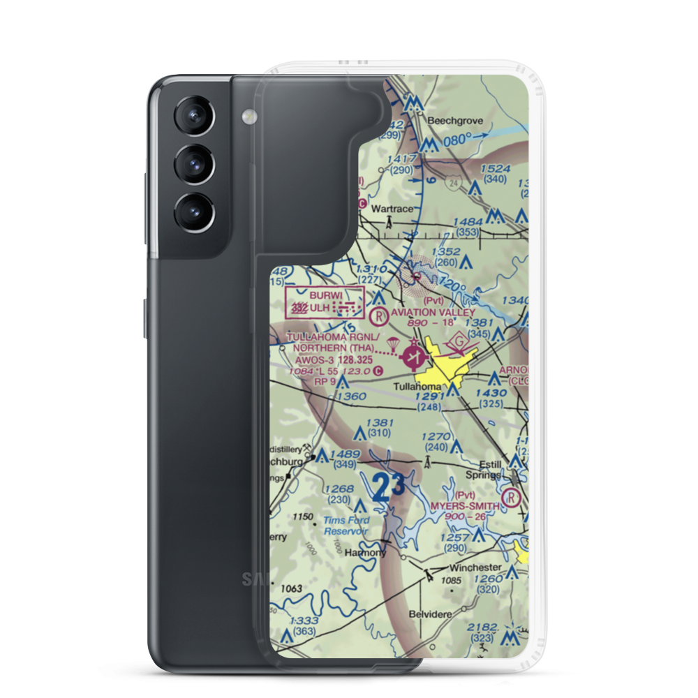 Rutledge Field (TN38) VFR Sectional Samsung Case Samsung Galaxy S21 model shown