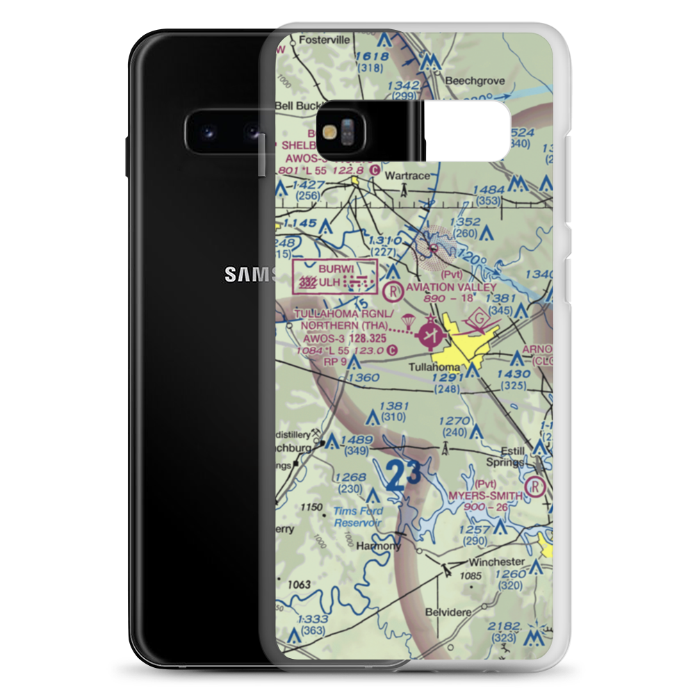Rutledge Field (TN38) VFR Sectional Samsung Case Samsung Galaxy S10+ model shown