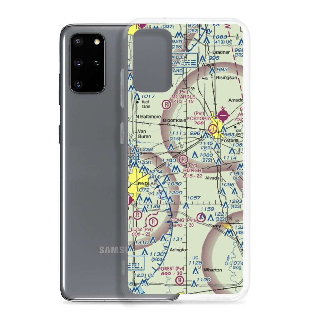 Rutter Airport (OA04) VFR Sectional Samsung Case Samsung Galaxy S20 Plus model shown
