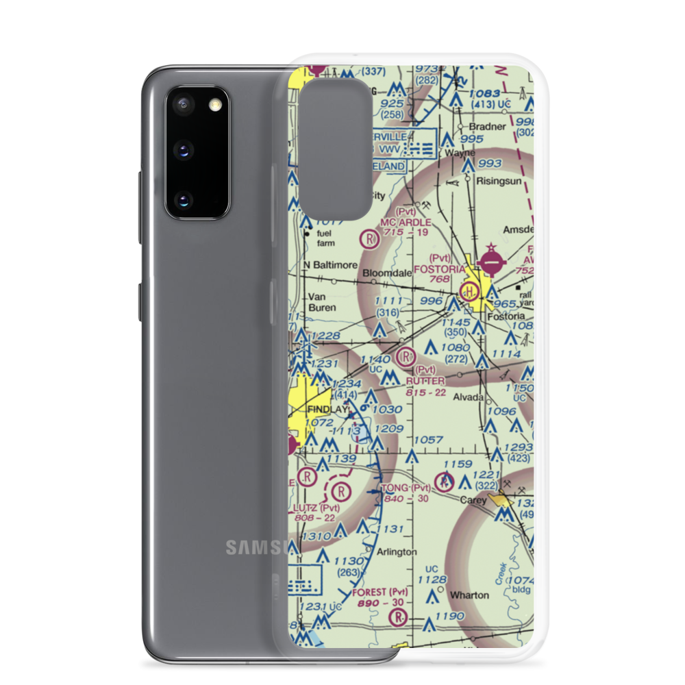 Rutter Airport (OA04) VFR Sectional Samsung Case Samsung Galaxy S20 model shown