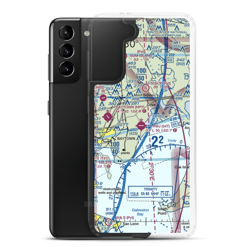 RWJ Airpark (54T) VFR Sectional Samsung Case Samsung Galaxy S21 Plus model shown