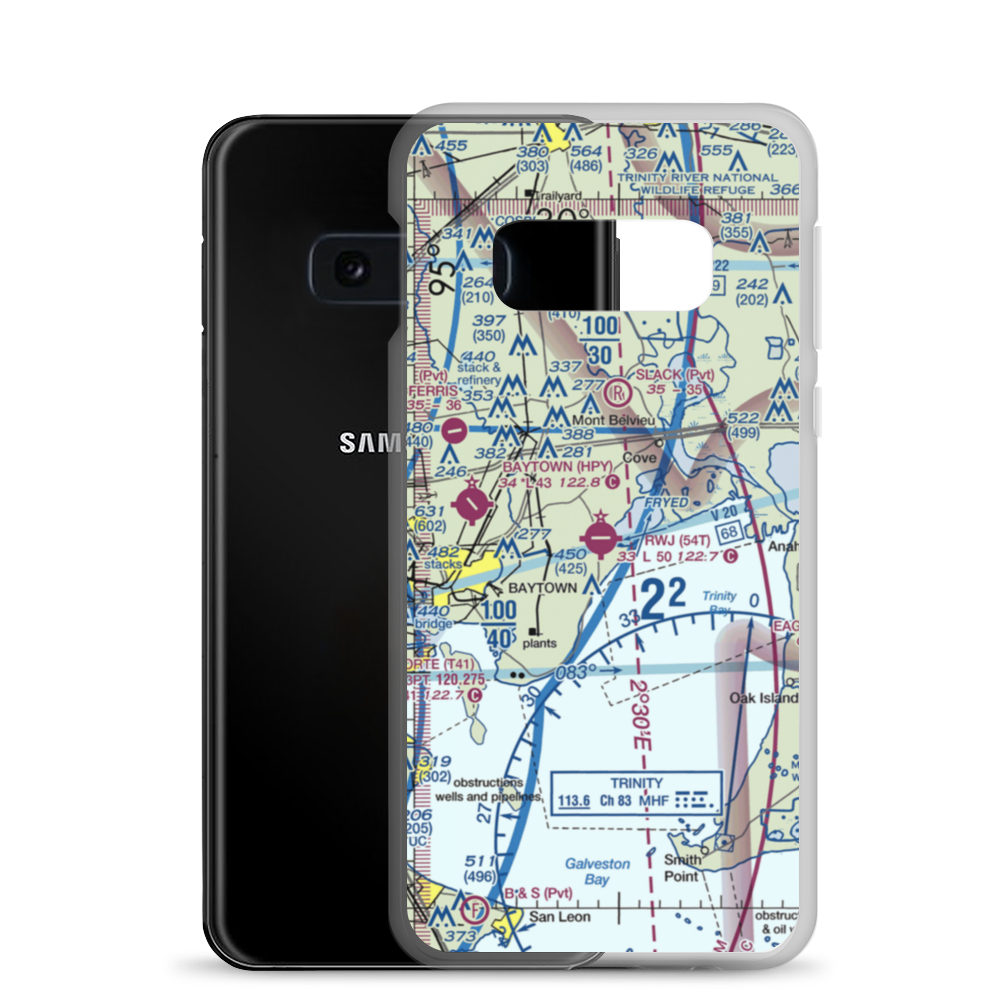 RWJ Airpark (54T) VFR Sectional Samsung Case Samsung Galaxy S10e model shown
