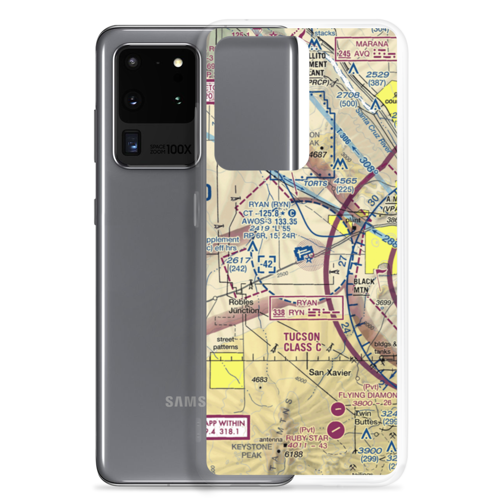 Ryan Field (RYN) VFR Sectional Samsung Case Samsung Galaxy S20 Ultra model shown