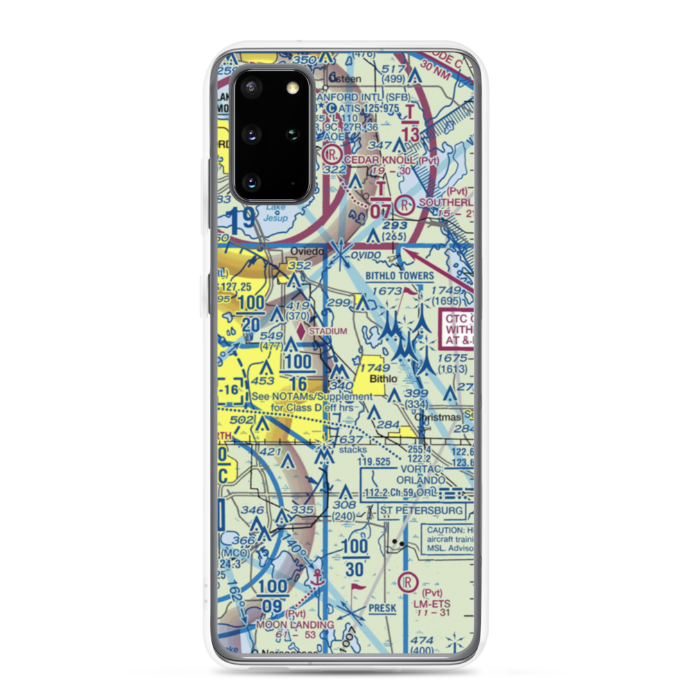 Rybolt Ranch Airport (01FA) VFR Sectional Samsung Case Samsung Galaxy S20 Plus model shown