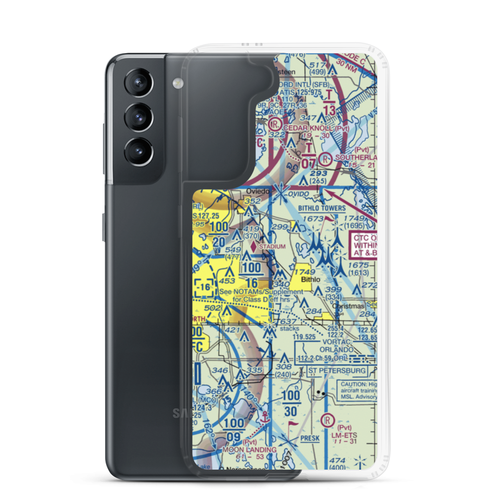 Rybolt Ranch Airport (01FA) VFR Sectional Samsung Case Samsung Galaxy S21 model shown